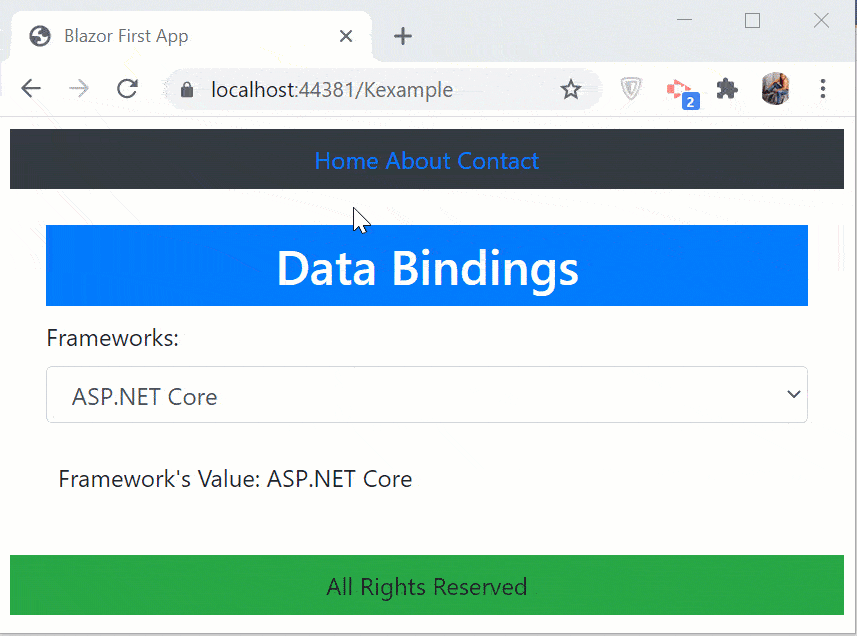 Blazor Events and Data Bindings