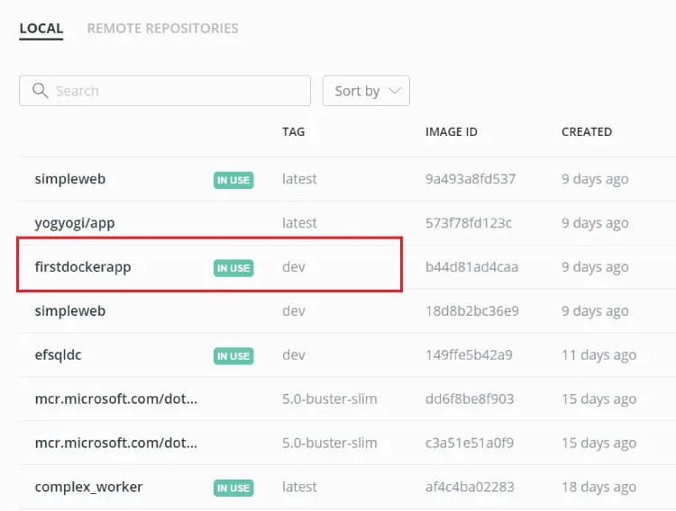 Create first Core App in a Docker Container