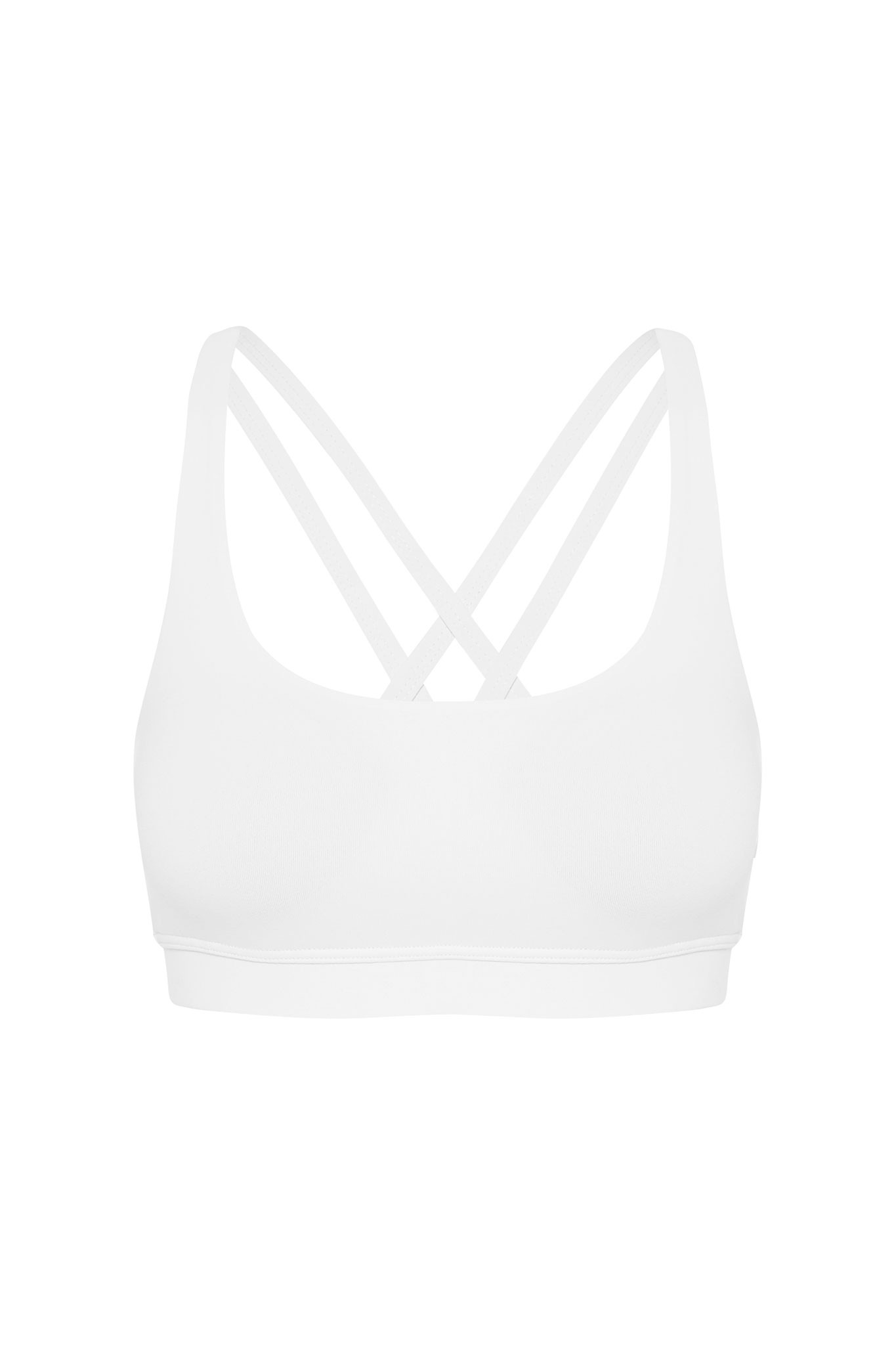 Dharma Bums Prana Flow Sports Bra White Yogini&Co
