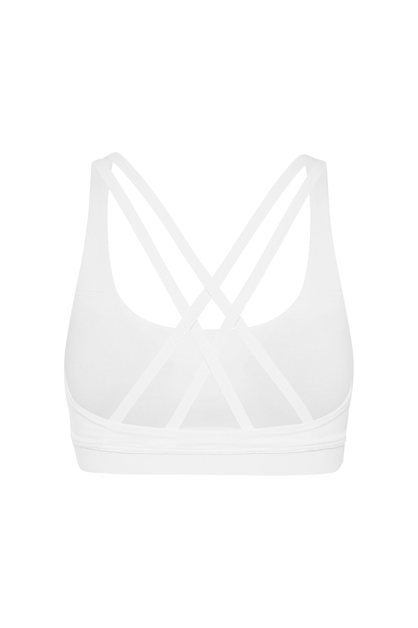 Dharma Bums Prana Flow Sports Bra White Yogini&Co