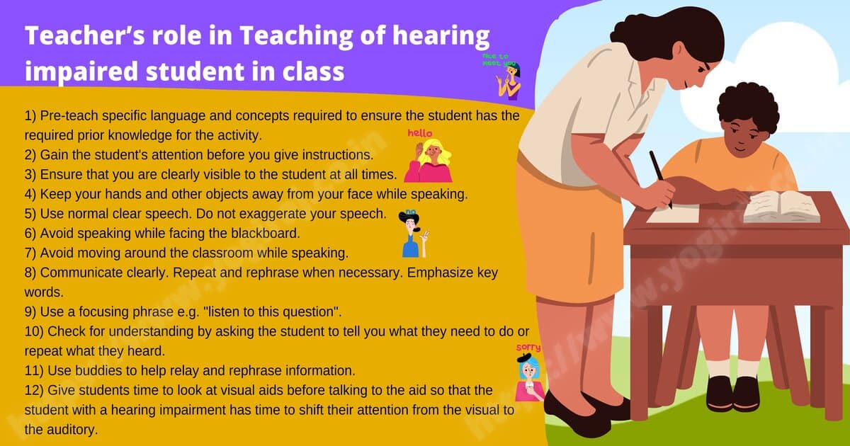 Teacher’s role in Teaching of hearing impaired student in class B.Ed