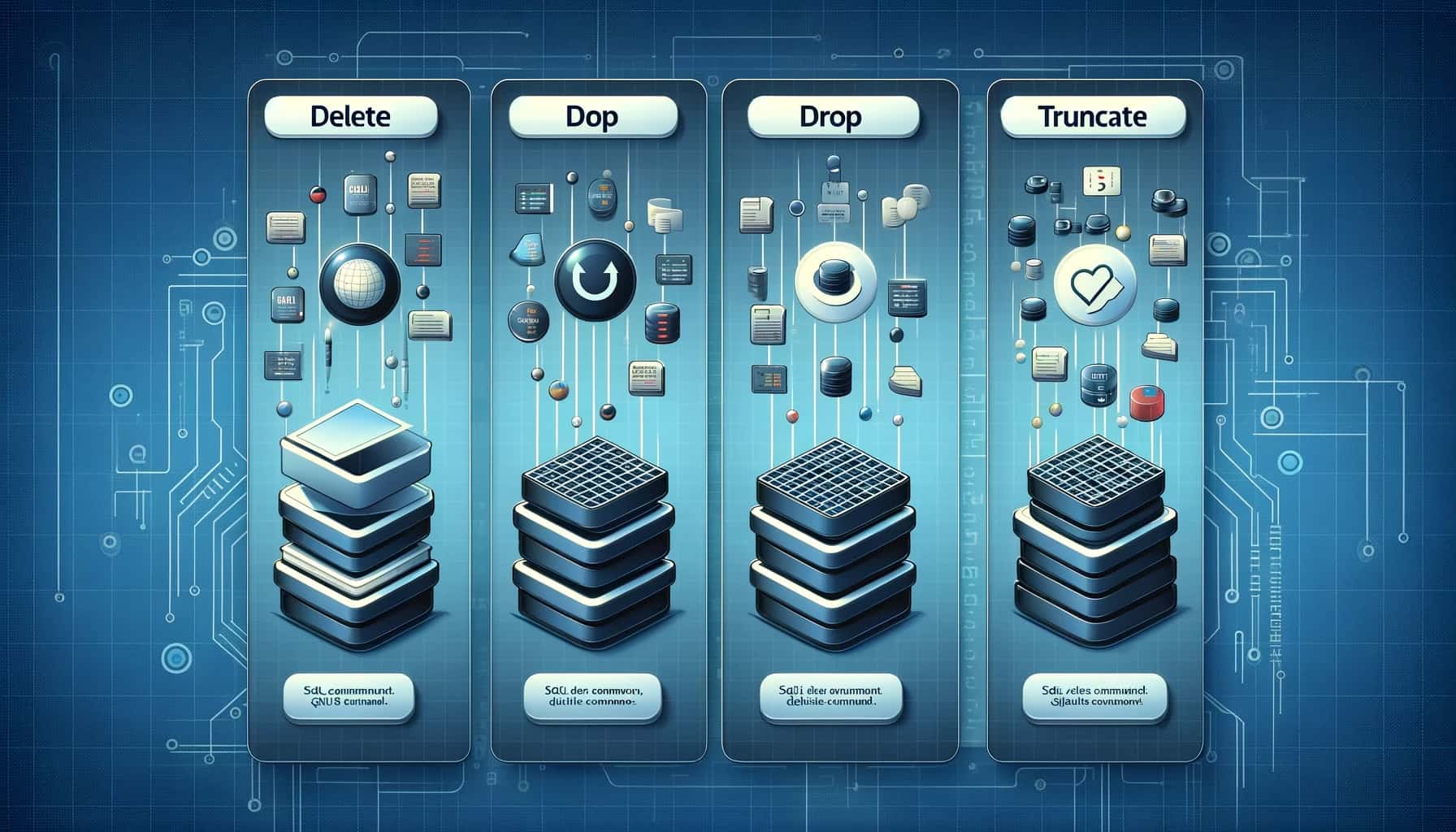 Difference between delete drop and truncate Delete vs Drop vs Truncate