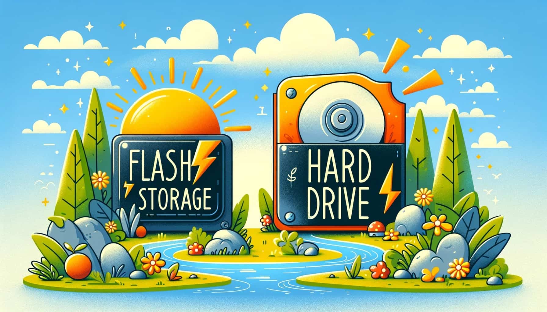 Difference between flash storage and hard drive Flash Storage vs Hard