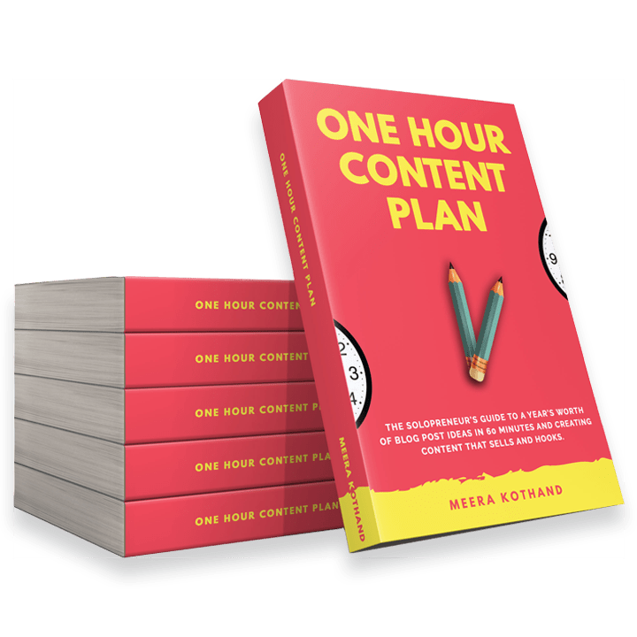 The One Hour Content Plan por Meera Kothand Yoonta