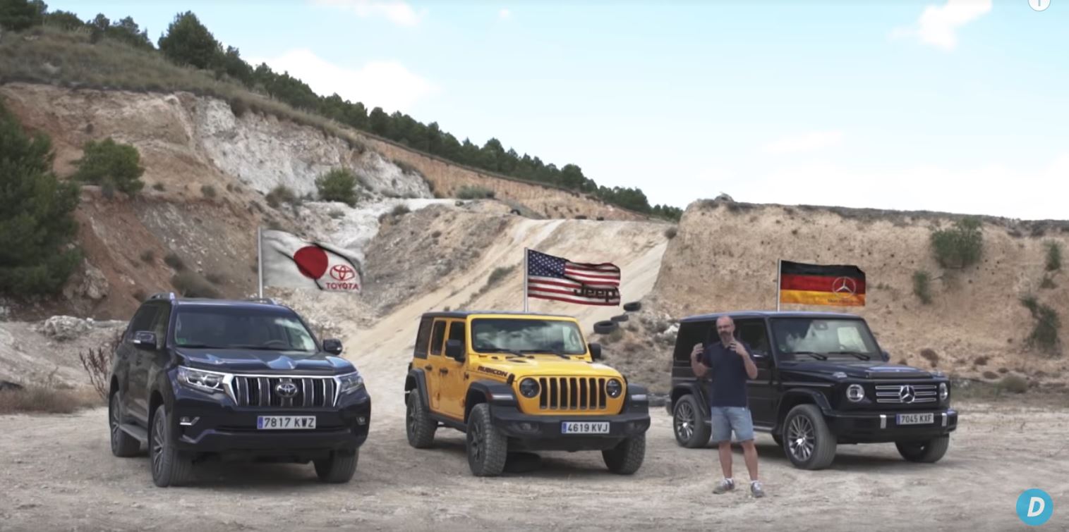 Toyota Land Cruiser Takes on Jeep and Mercedes in OffRoad Battle