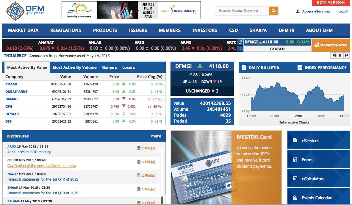 Dubai Financial Market Yotec