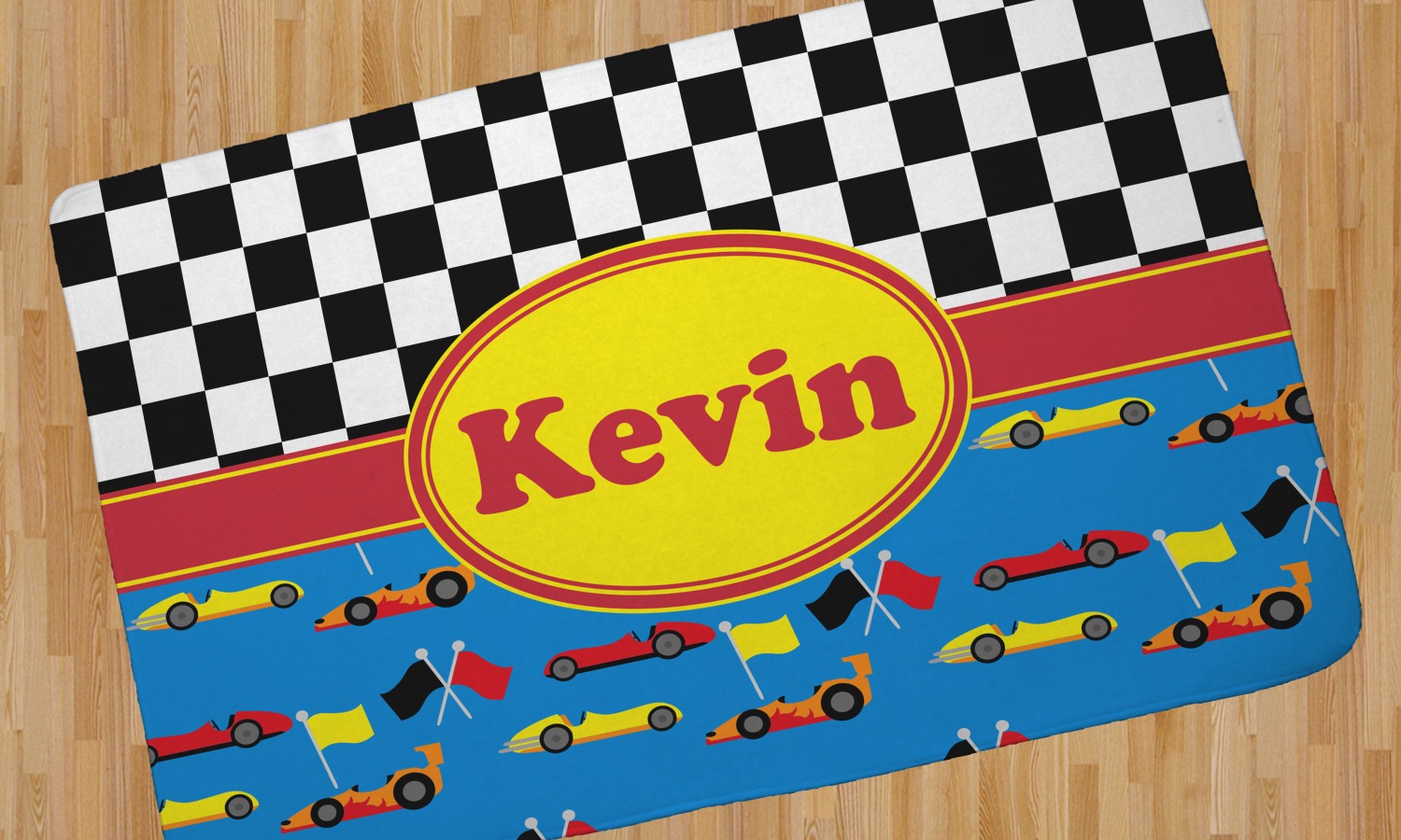 Racing Car Area Rug 2'6"x4' (Personalized) YouCustomizeIt