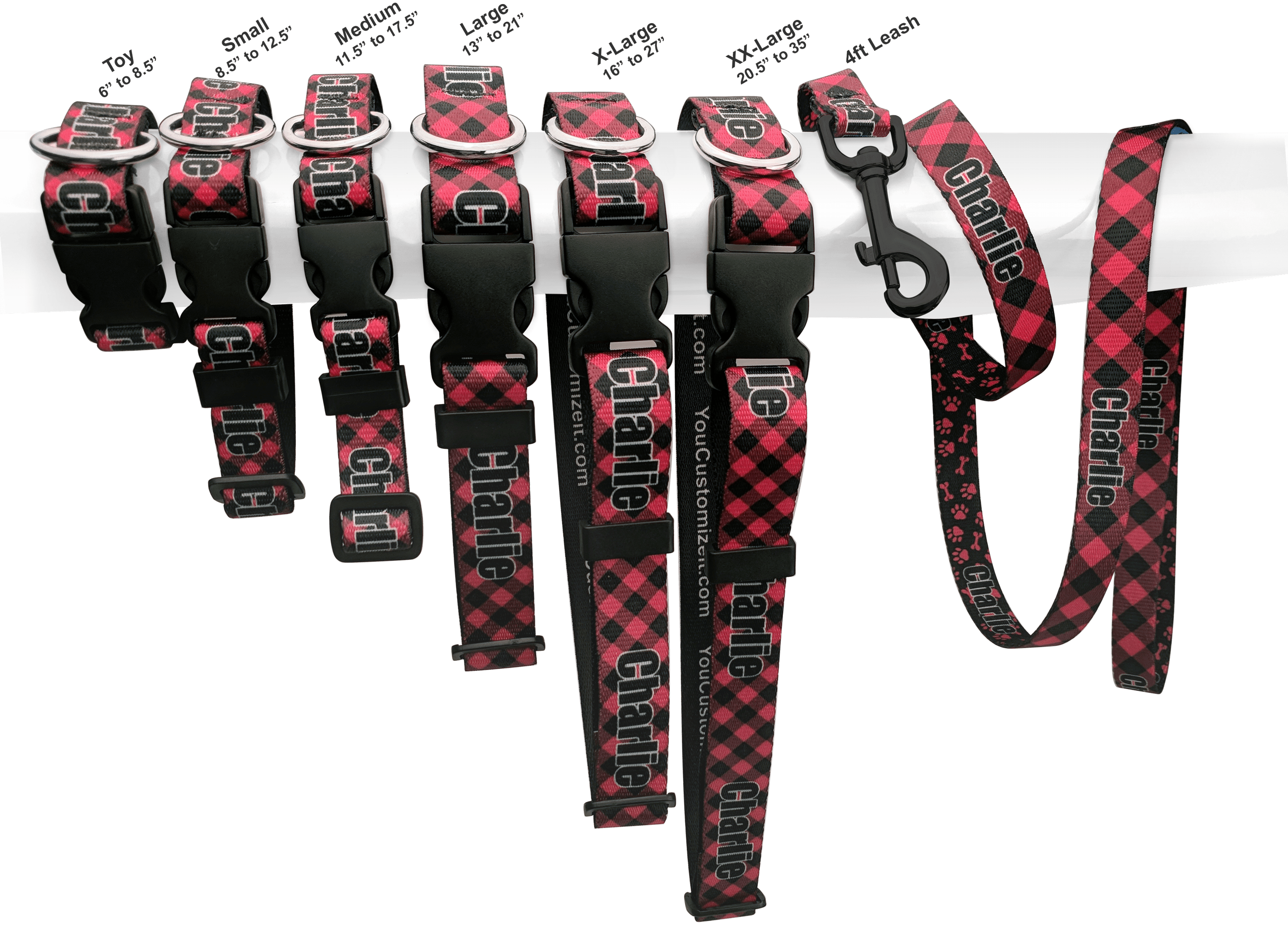 Custom Family Photo and Name Deluxe Dog Collar YouCustomizeIt