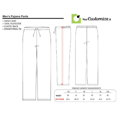 Design Your Own Mens Pajama Pants - S | YouCustomizeIt