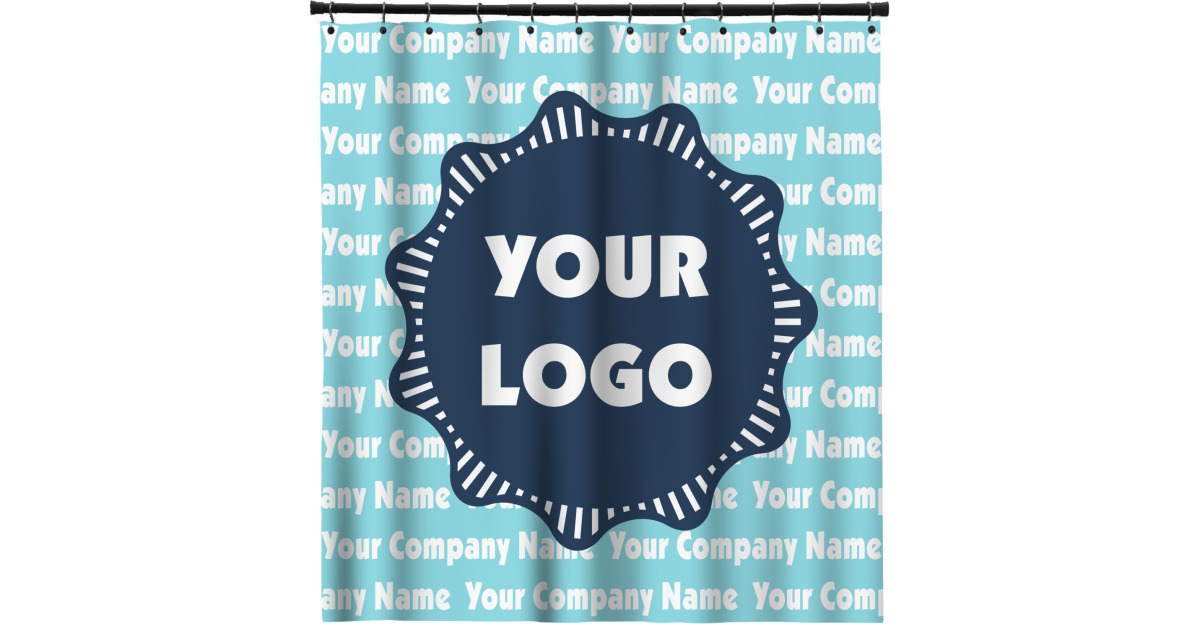 Logo & Company Name Shower Curtain (Personalized) YouCustomizeIt