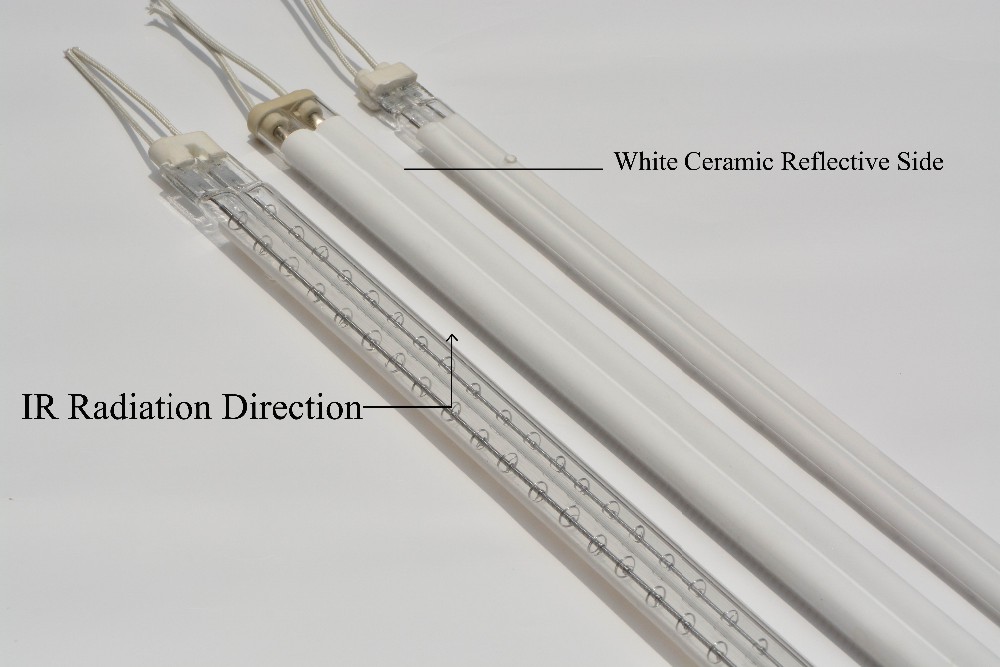 White Coated Twin Tube Heating Lamp