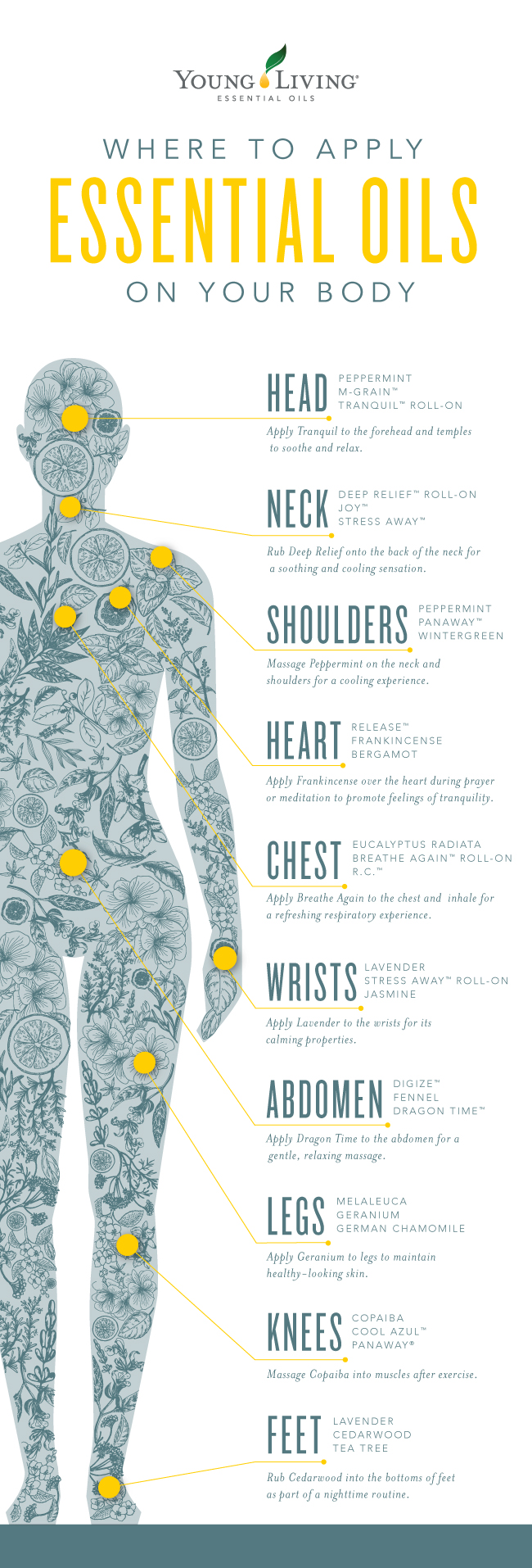 Where to apply your Essential Oils... Sara Grise Photography