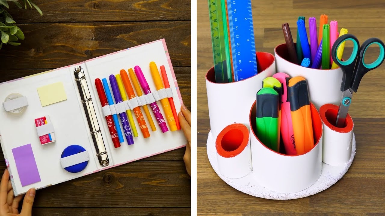 5Minutes Crafts Kids 15 COOL STATIONERY DIYS Youpi