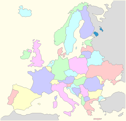 Online Atlas Europe maps of all the countries Europe