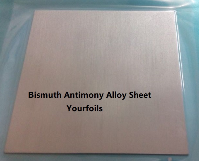 Bismuth Antimony Alloy Sheet Metal Foils