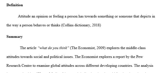 Discussion Board Question Write about attitude. Yourhomeworksolutions