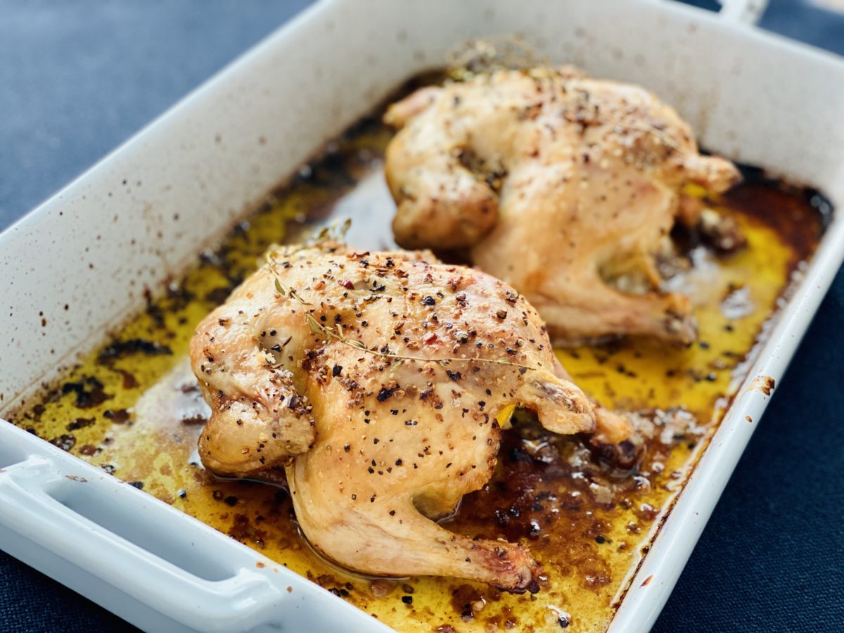 Gallina Arrosto Roasted Cornish Game Hen Yours Truly, Wine