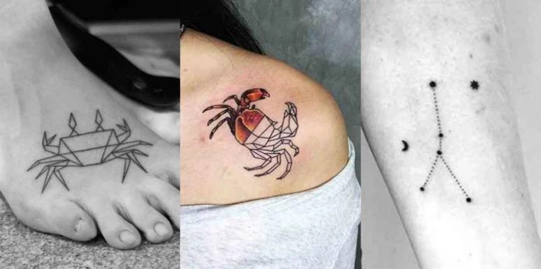 30 Best Constellation Tattoos & Crab Tattoos For Cancer Zodiac Signs | Yourtango 386_x_774_jpg