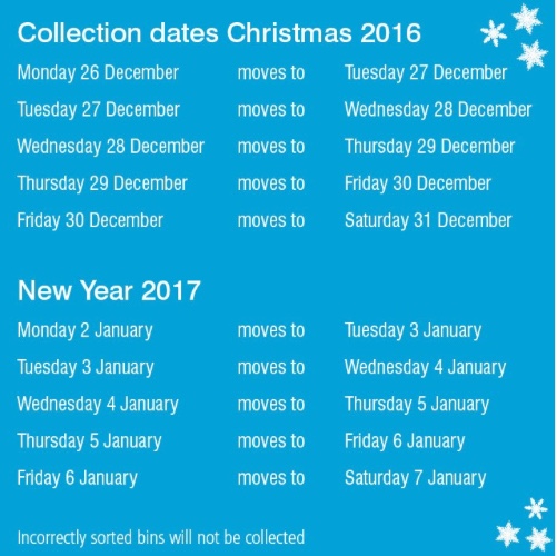 Thurrock Bin Collection times over Christmas and New Year Your Thurrock