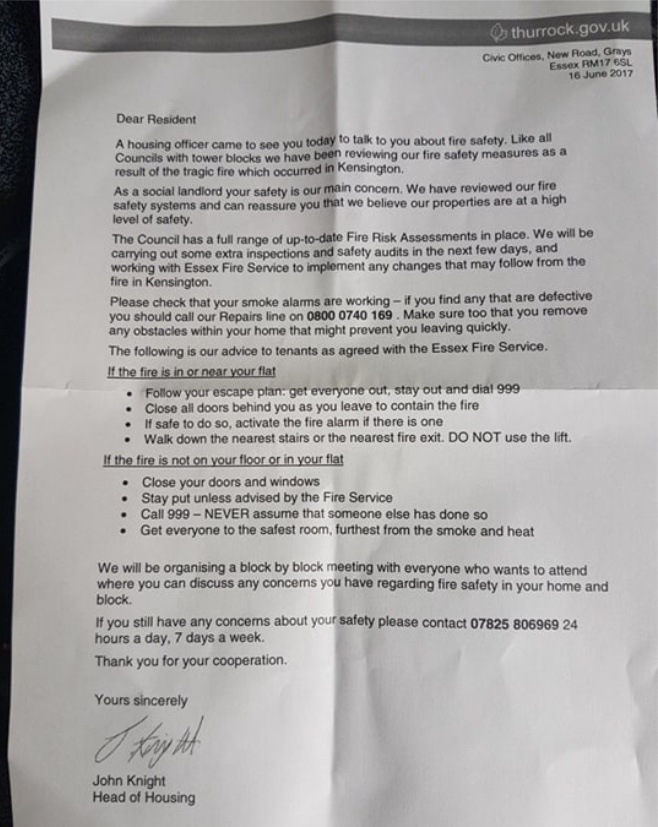 Thurrock Council housing boss set to organise "block by block" meetings