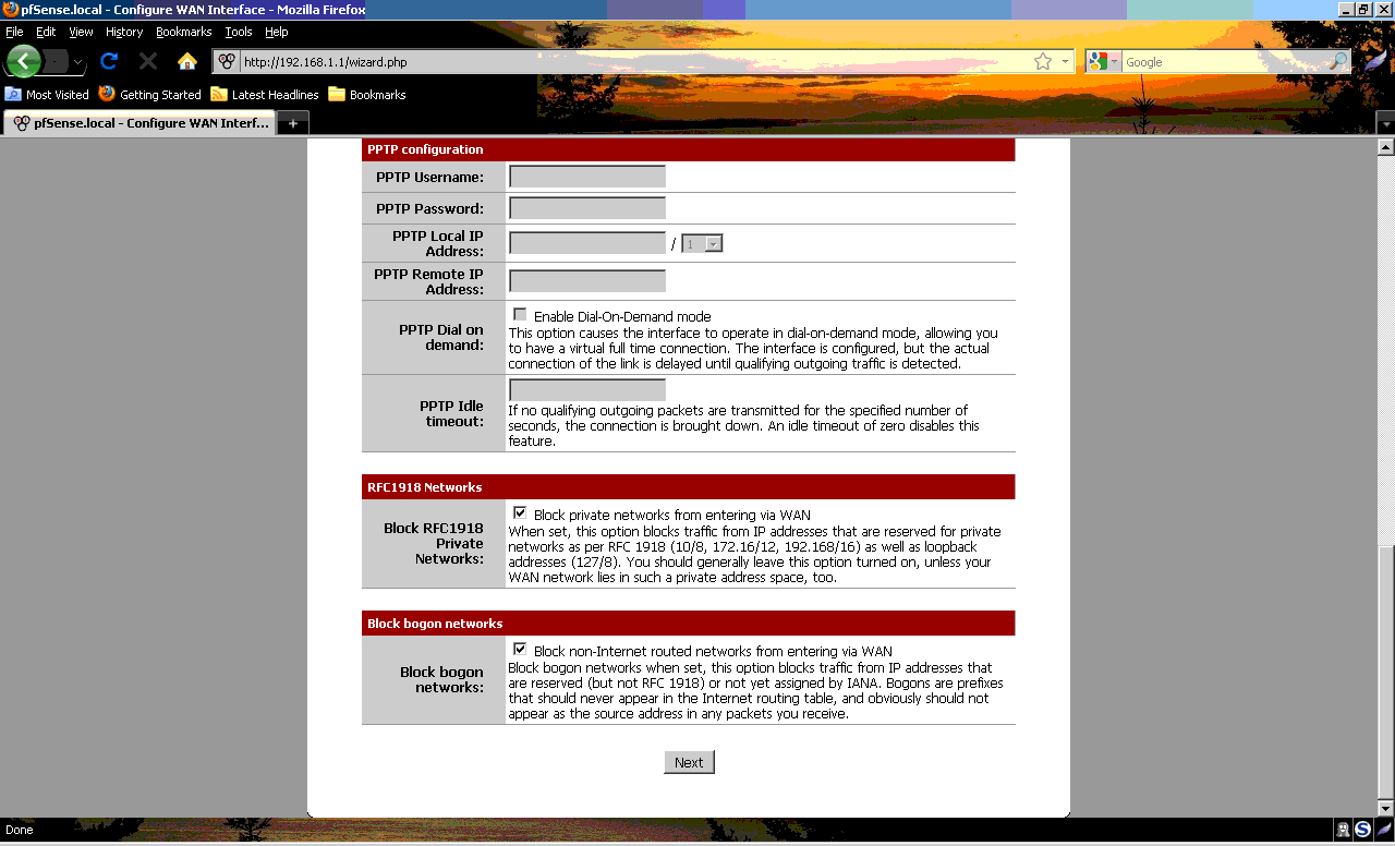 Networking Installing and configuring pfSense Embedded « Your Warranty