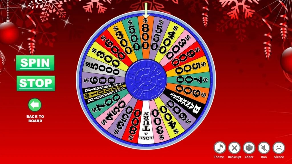Wheel Of Fortune Christmas Giveaway 2023 Christmas Wheel of Fortune Powerpoint Game Youth Downloads