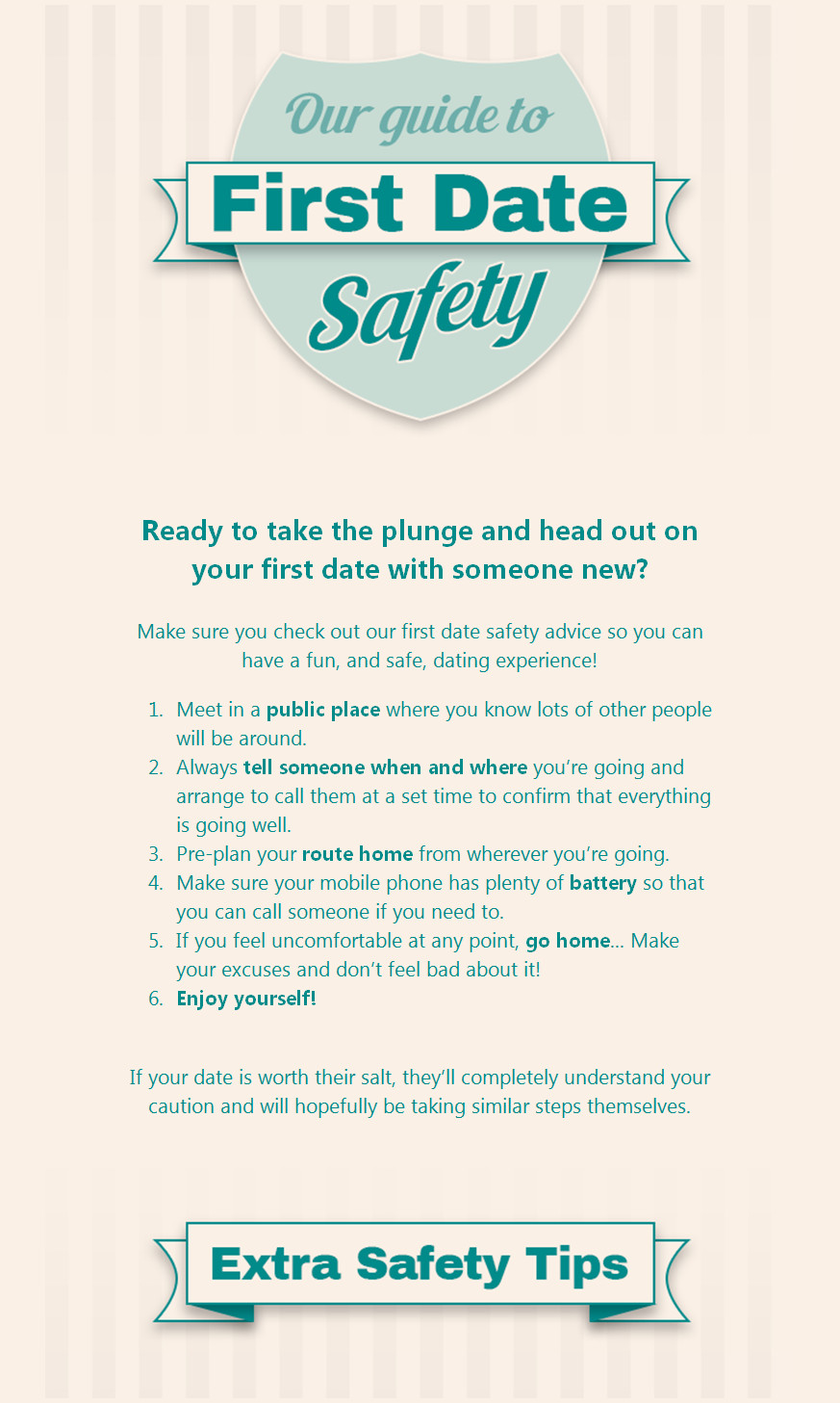 How To Stay Safe On A First Date You've Pulled