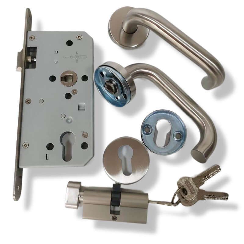 Fire Door Locks, European Mortise Lock,Fire Door Lock and Handle Set