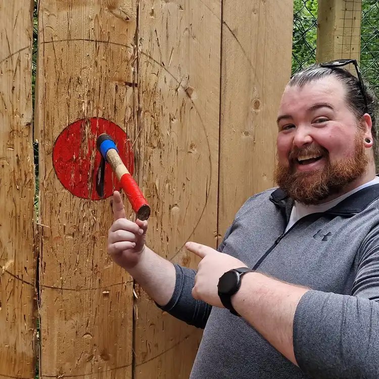 Book Axe Throwing York Yorkshire Outdoor Activity Park
