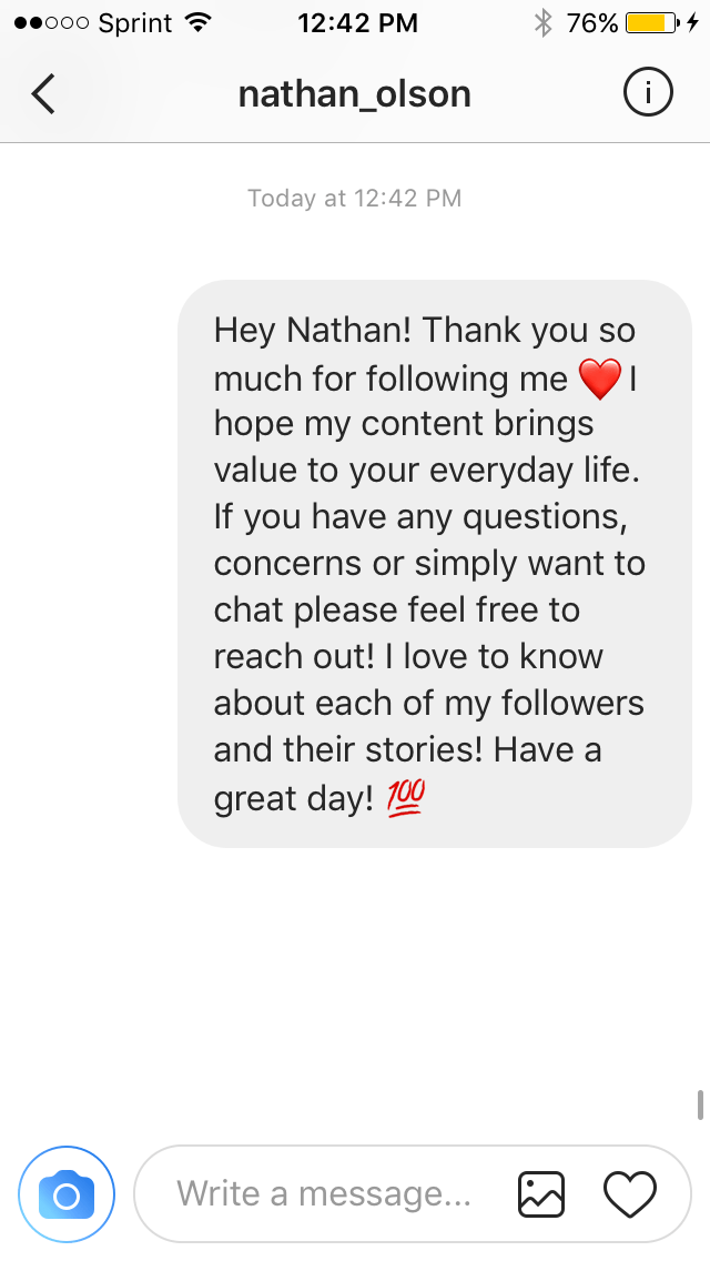 Instagram Auto DM Service, New Followers Your Charisma