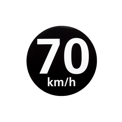 Speed Limit Label 70 KM/H Yong Sheng Auto