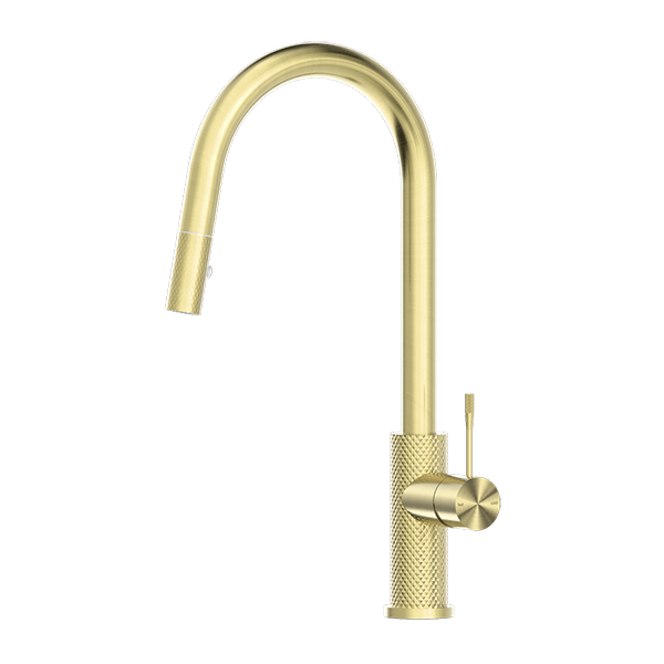 Pull Out Sink Mixer Brushed Gold Opal Range YSW Tapware