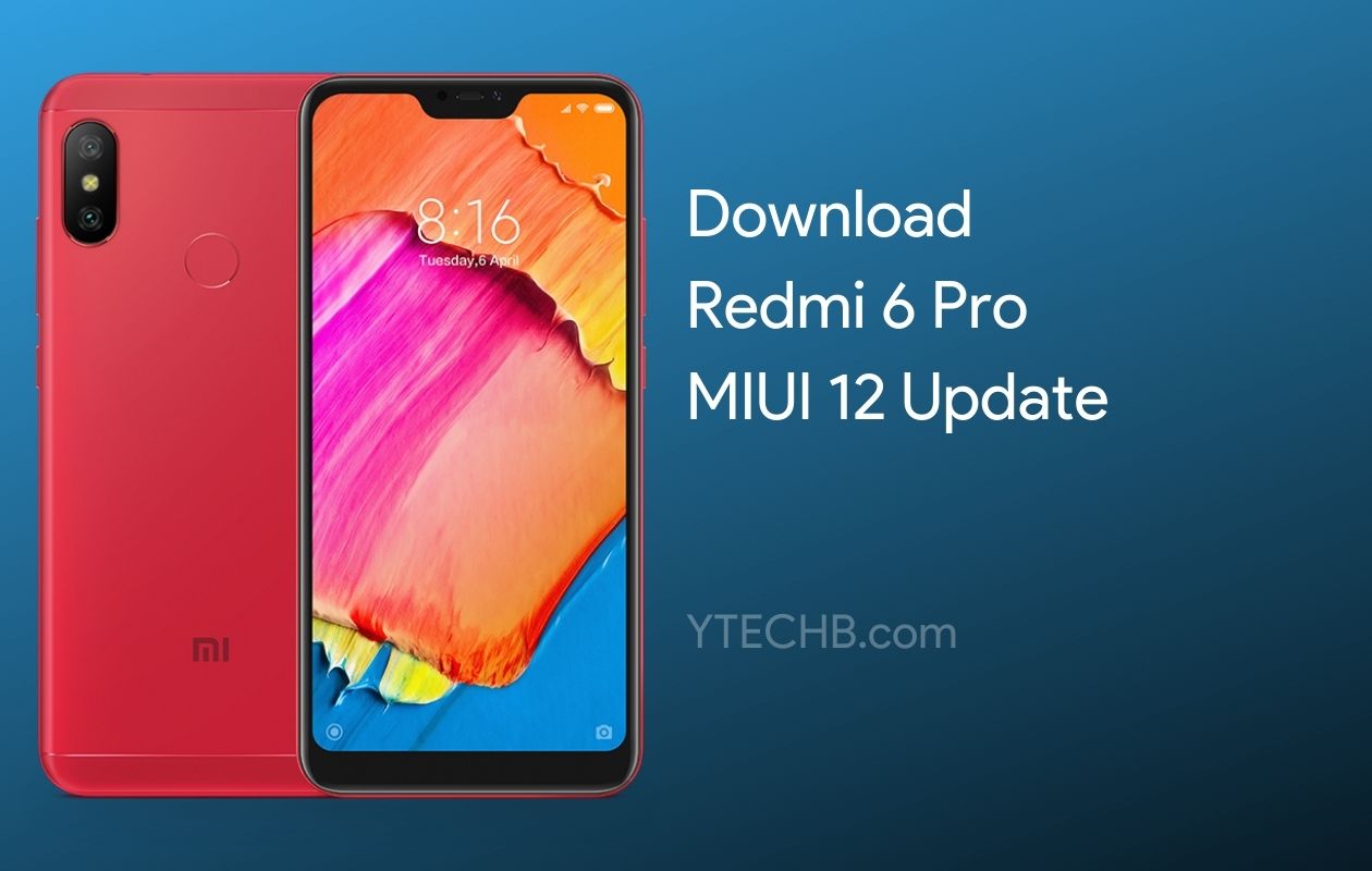 Xiaomi Redmi 6 Pro gets MIUI 12 Global Stable Update [Download]