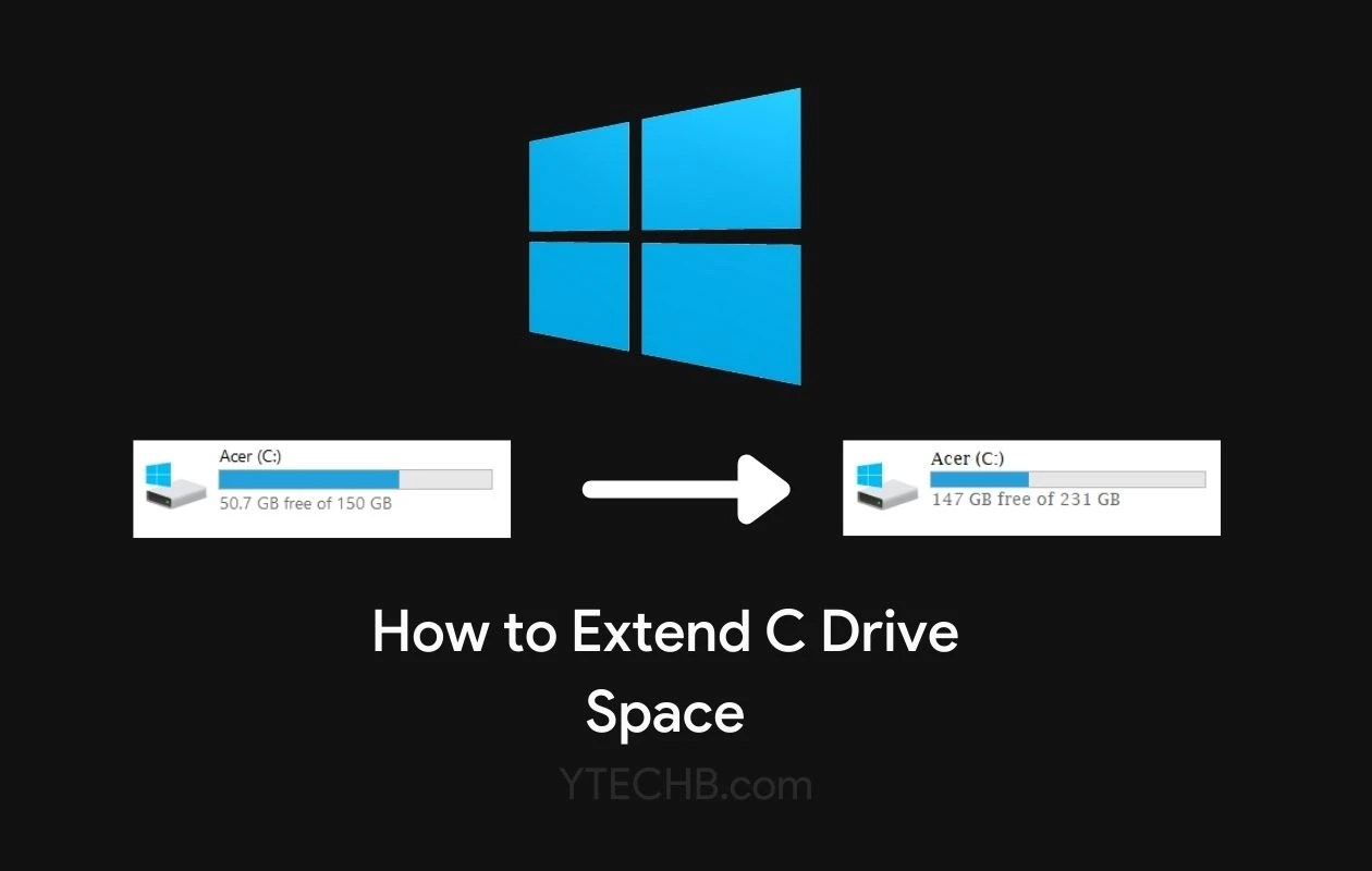 How to Extend C Drive Space in Windows [2 Methods]