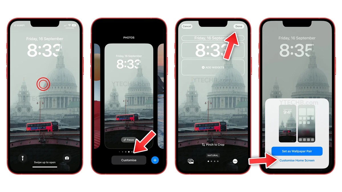 How to set different home screen wallpaper on iOS 16 [Easy Way]