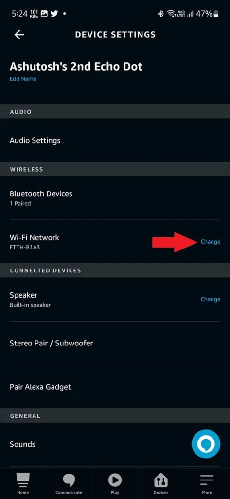 How To Reconnect Alexa/Amazon Echo To WiFi Network