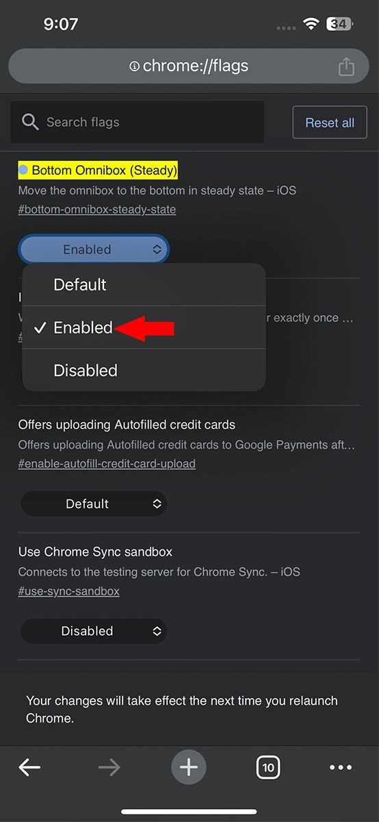 How to Move Address Bar to Bottom on Chrome for iOS