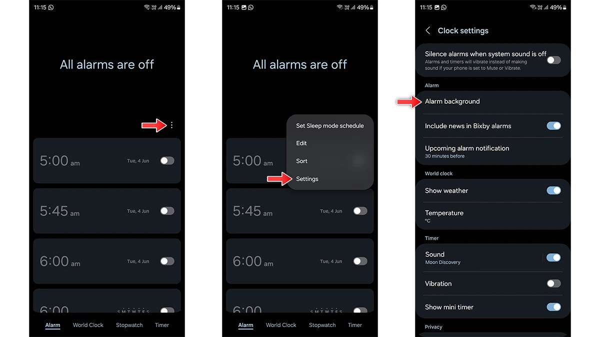 How to Customize Alarm Backgrounds on Galaxy Phones