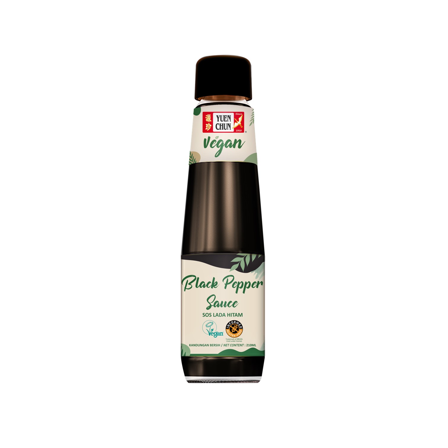 VEGAN Black Pepper Sauce 210ml Manufacturer Malaysia VEGAN Black