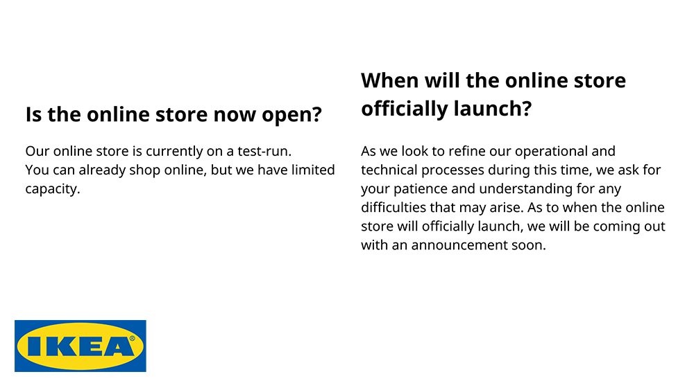 IKEA PH online store now on test run, will open soon