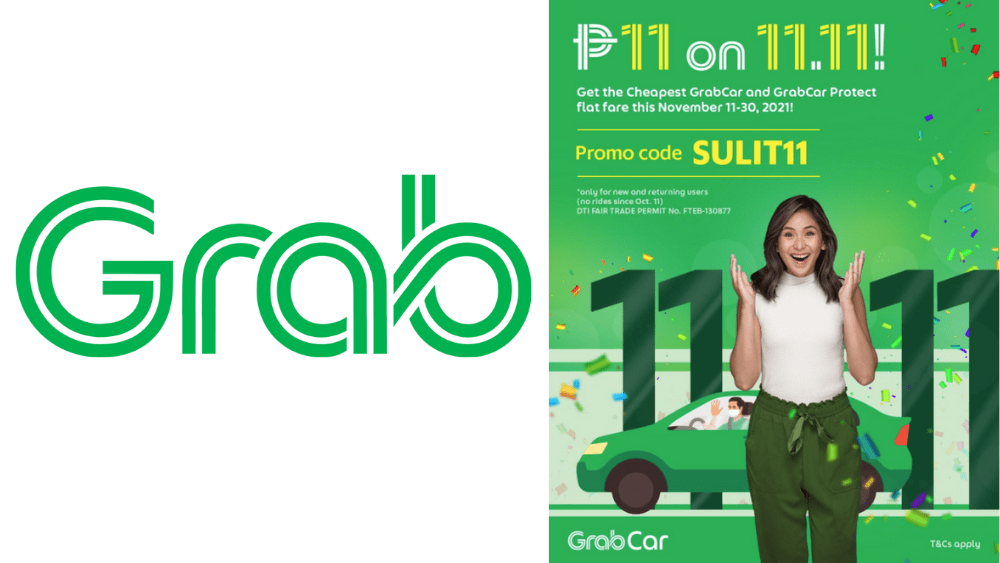 Grab offers PHP 11 flat fare for new and returning users for 11.11