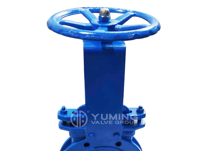Flanged knife gate valve