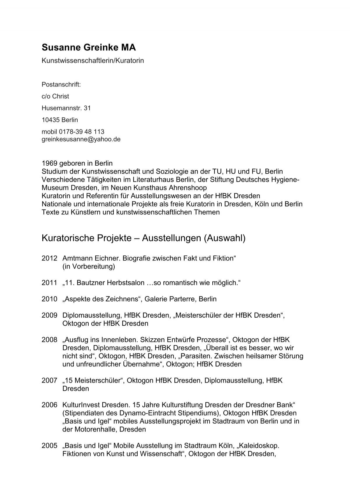 Susanne Greinke Ma Best Bernau