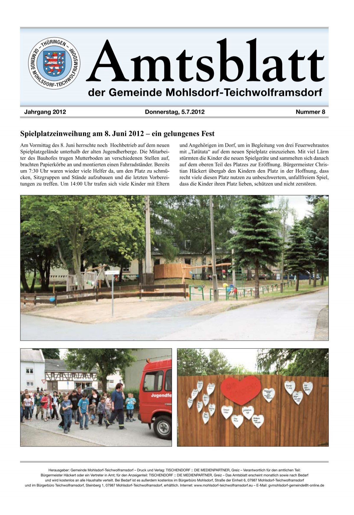Amtsblatt Teichwolframsdorf