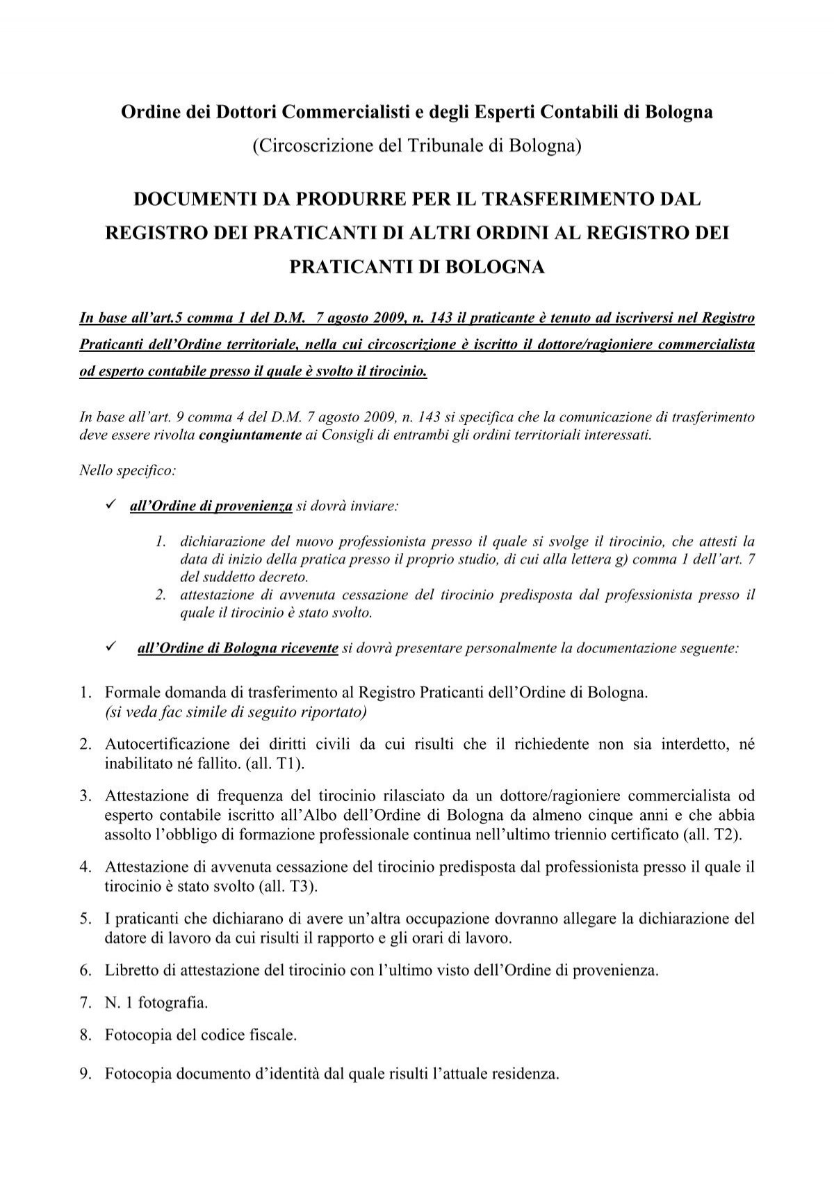 Trasferimento Dal Registro Dei Praticanti Di Altri Ordini - Ordine Dei ... 567_x_400_jpg