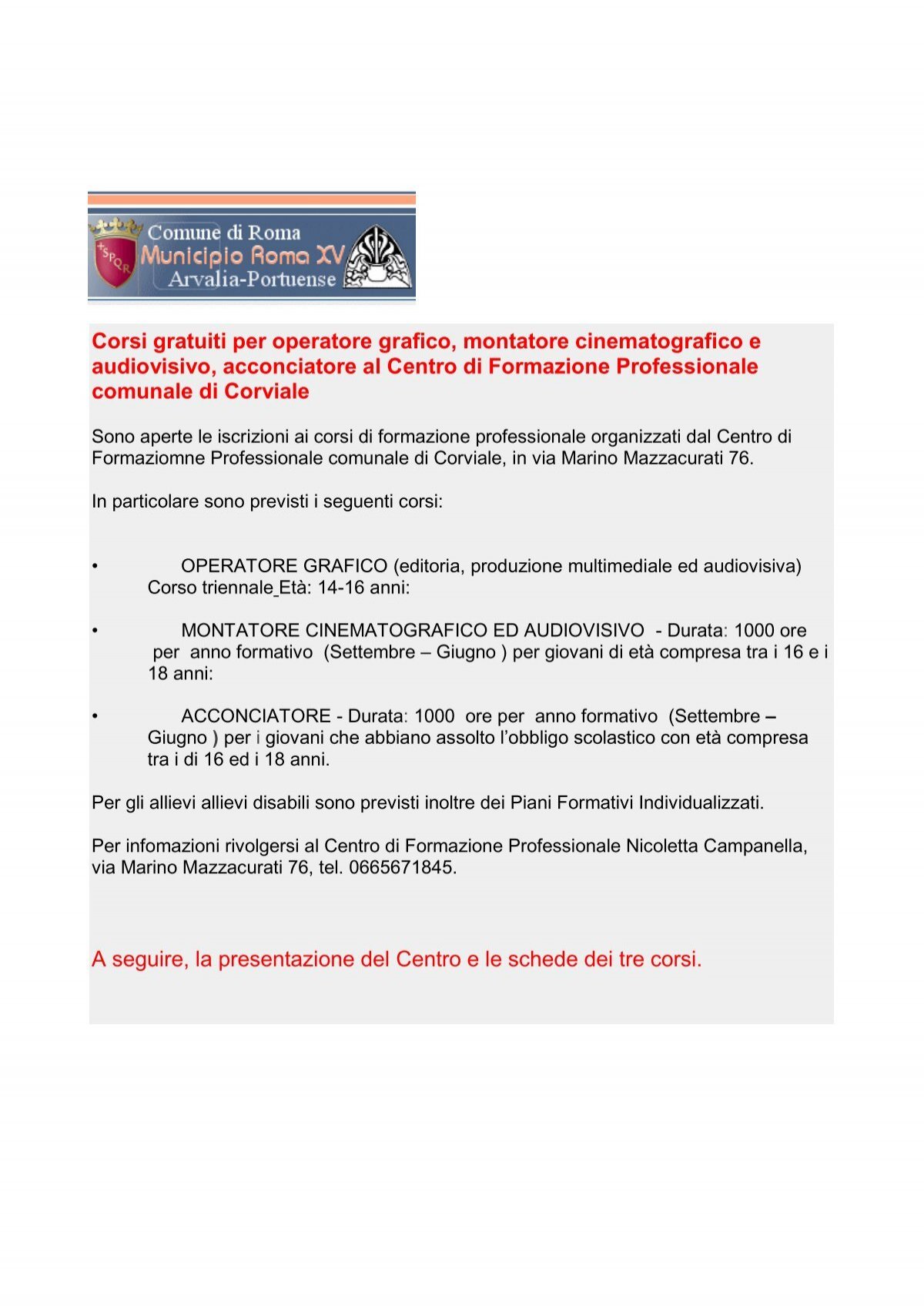 Corsi Gratuiti Per Operatore Grafico, Montatore ... - Diocesi Di Roma 567_x_400_jpg