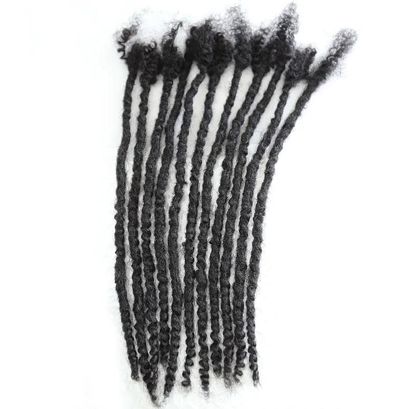 Textured Dreadlock Extensions Human Hair Natural Black 1B Ywigs