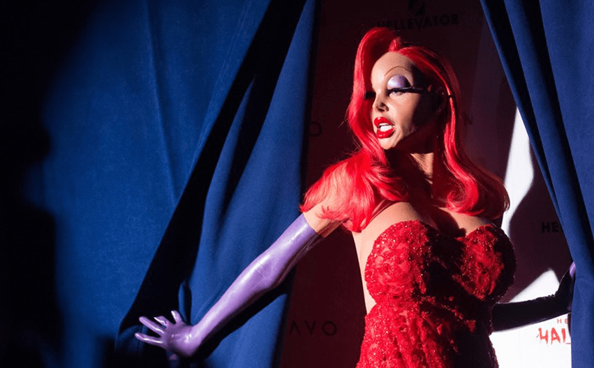 Halloween Heidi Klum en Jessica Rabbit, on en parle