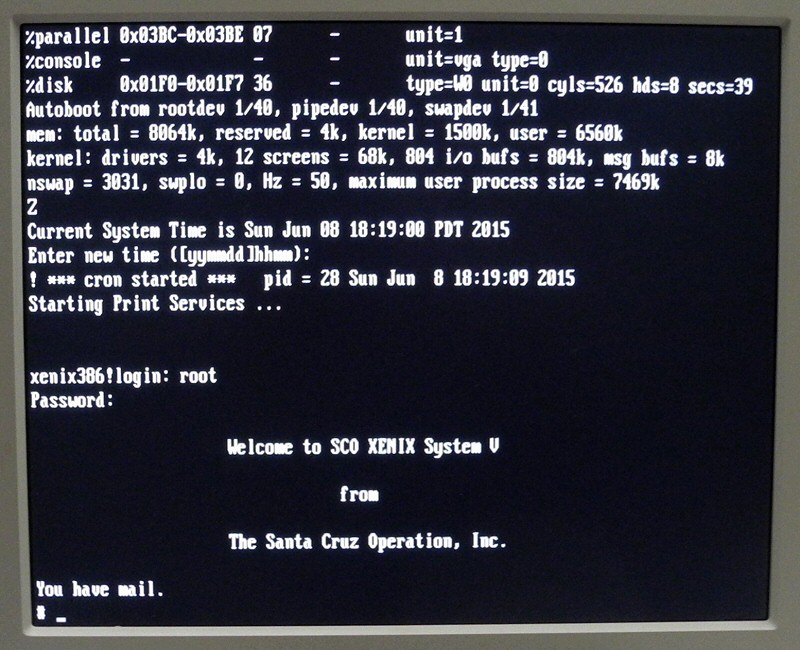Peter's z80.eu site blog Installing XENIX 386 on a real intel 486 PC