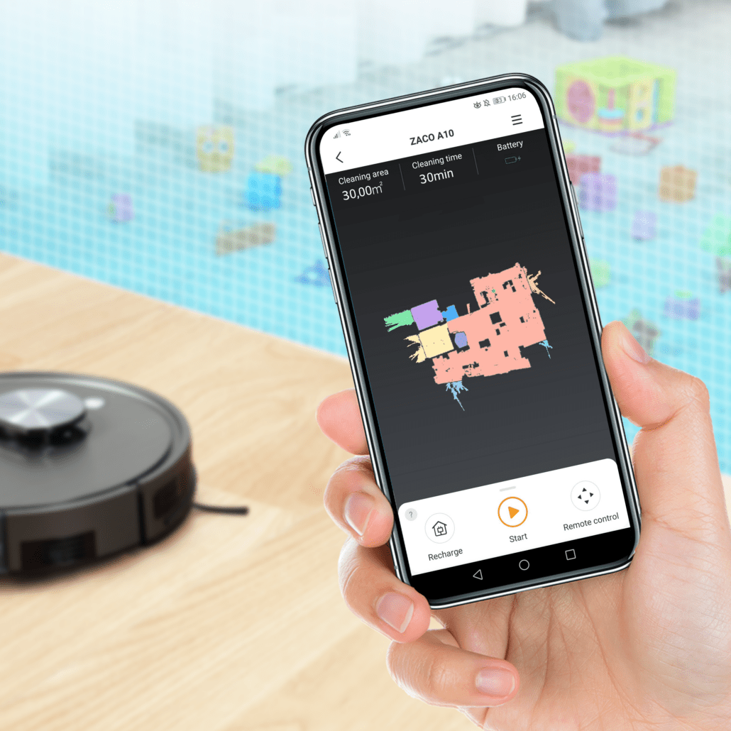 Neu A10 Saug und Wischroboter Der SMARTESTE der ZACOFamilie